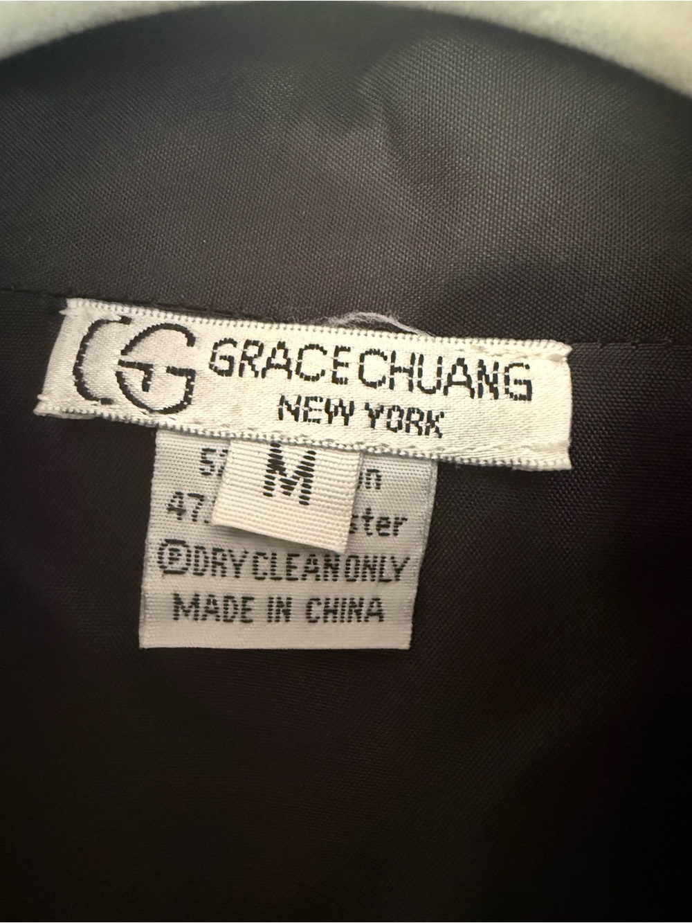 Black Crane-Embroidered Open Front Coat - Picture 4 of 5